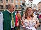 Vorstand Hubert Dorn mit Stadträtin Alexandra Gaßmann, die uns durch das Rathaus führte