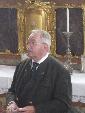 erzählte den 40 wissensdurstigen Mitgliedern des Bayernbundes Interessantes über den Münchner Brauer Altar 
